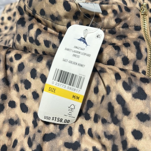 NWT Tommy BAHAMA Darcy Lagoon
Leopard Sheath Dress - Picture 9 of 9